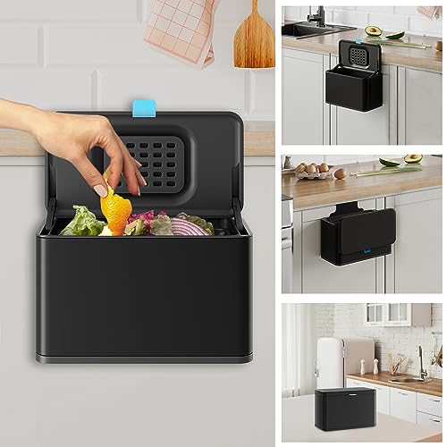 LINSSEN Stainless Steel Hanging Trash Can