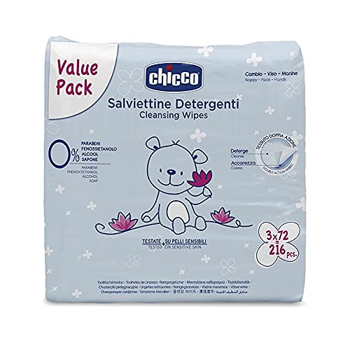 Chicco Toallitas Limpiadoras Tripack 3X72 Ud Pvp Marcado* 6 Unidad 500 g