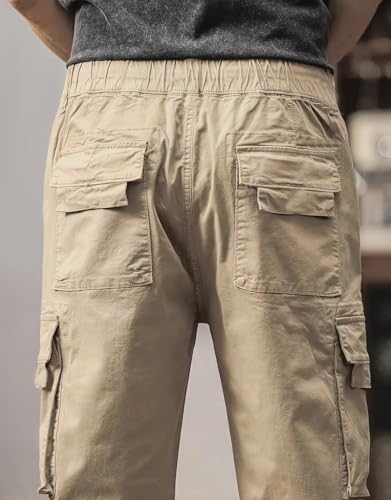 Image of TAGAS Men's Cotton Cargo Pants | Men Cargo Jogger Pant | Slim Fit Track Pants with Side Pockets | Stylish Streetwear Lower for Gym, Casual & Travel