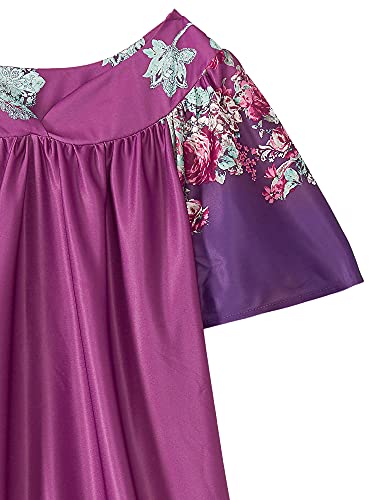 Image of AmeriMark Casual Women's Patio Muumuu House Dress Loose Comfortable Short Sleeve Sun Dress Lounger Gown Sleepwear for Ladies