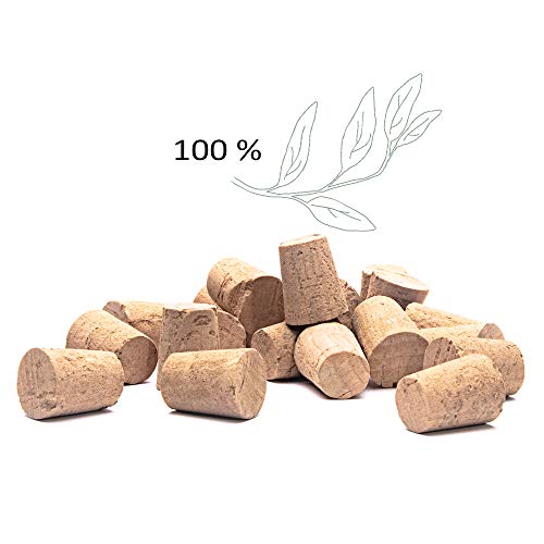 Byoeko Bouchon en liège naturel conique pour bouteilles de vin, huiles, artisanat, décoration, créativité 20 unités. - Image 5