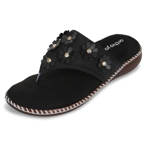Image of ORTHO JOY doctor Fancy Footwear for women || Orthopedic Women's Fancy Slipper /Sandal For Women