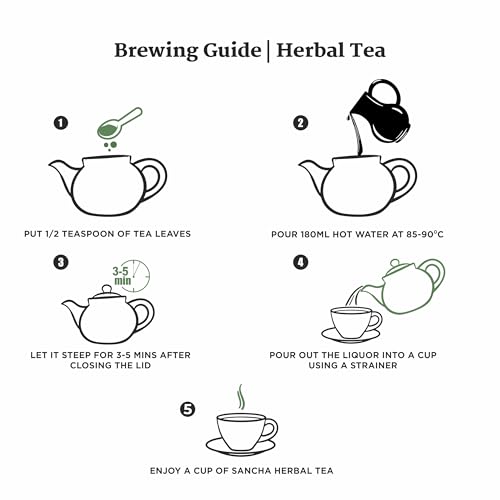 Image of Sancha Tea Boutique, Combo Pack, Chamomile Herbal (50g Loose Leaf) & Japanese Matcha Green Powder (Daily Matcha 50g), Caffeine Free Tisane + Antioxidant Rich Green