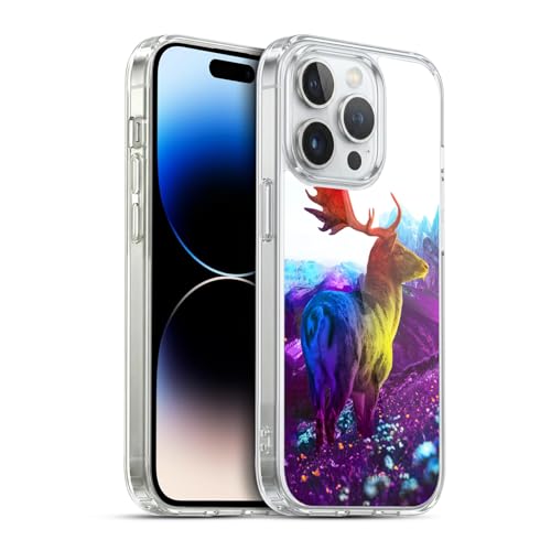 Funda de gel Dave Loblaw ciervo de montaña morado para Apple iPhone 14 Pro