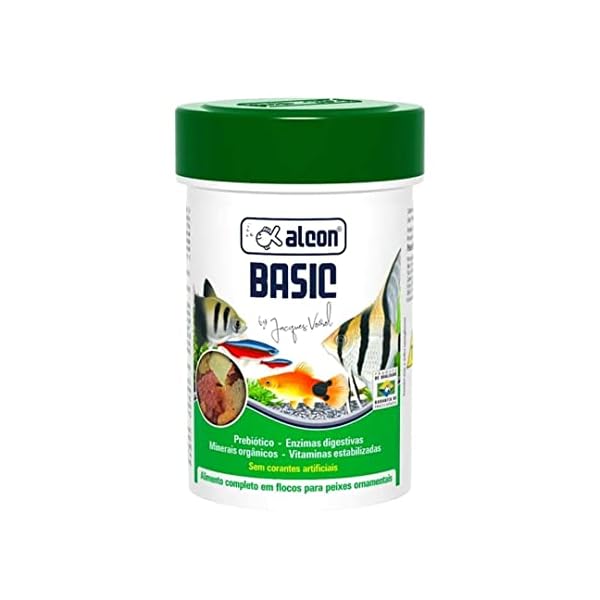 RaÃ§Ã£o Para Peixe Basic Alcon 50g em Flocos Alcon Para Peixes