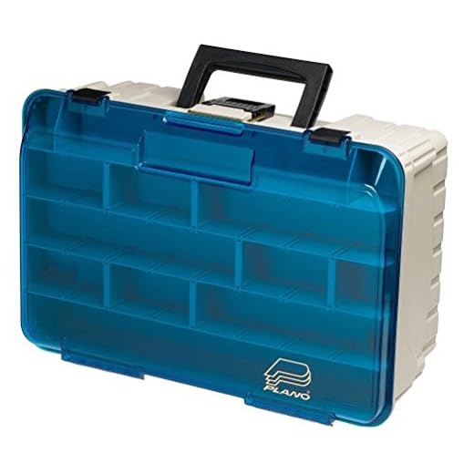 Plano Two Level Magnum 3500 Tackle Box, Beige, 1-(Pack),Sandstone/Blue