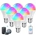 Produktbild Onforu 6er Alexa Lampen, E27 WiFi Glühbirne bunt, Farbig Smart LED Birne Dimmbar mit Musik Synchronisation, WLAN Light Bulb 7W ohne Hub, RGB Farbwechselbirne Kompatibel mit Echo, Google Assistant