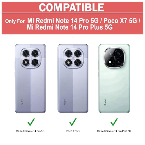 Image of Zapcase Back Case Cover for Mi Redmi Note 14 Pro 5G| Compatible for Mi Redmi Note 14 Pro 5GBack Case Cover | Clear Case with Camera Protection | (TPU + PC | Matte Black)