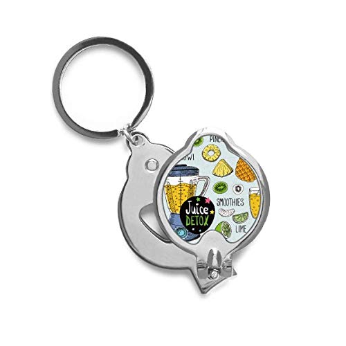 Ananas Kiwi Fruit Illustration Motif Ongle Cutter, idée cadeau utile