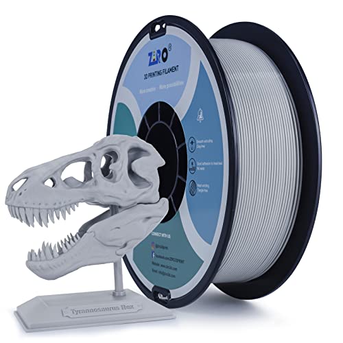 Image of ZIRO PLA Filament 1.75mm,3D Printer Filament PLA PRO Basic Color Series 1.75MM Total 4KG(8.8lbs), Dimensional Accuracy + /- 0.03mm,Gray(1KG X 4 Spools Pack) | Fit for Most FDM 3D Printer, 1.75mm 1KG Spool, Dimensional Accuracy + /-0.03mm, Colorful PLA FilamenT