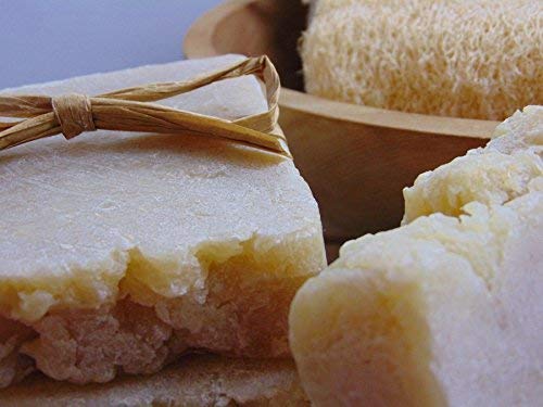 Miniatura 4 de Barra de jabón de lufa hecha a mano  Jabón exfoliante con arcilla, espinacas y algas - Ingredientes 100% naturales - para hombres, mujeres - Todo