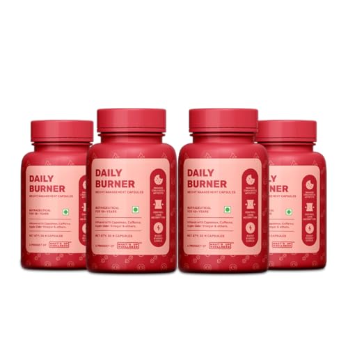 Image of What's Up Wellness Daily Burner Capsules | Weight Loss Supplement For Women & Men | Helps Manage Cravings, Calories & Carbs | Boost Metabolism | L Carnitine & ACV - Apple Cider Vinegar | 120 Capsules