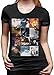 Clay Walker Camisa de manga corta de algodón para mujer, camiseta clásica de cuello redondo, Negro, XL