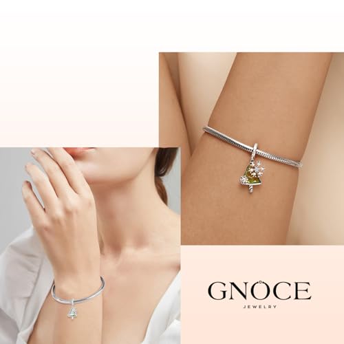 Image of GNOCE Christmas Charm Silver Plated & Sterling Silver Bracelet Gift