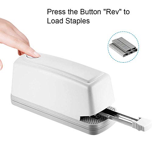 Electric Stapler-Heavy Duty Automatic Stapler-Jam Free 25 Sheet Full-Strip Staple Capacity, Battery Operated or AC Adapter(Included)- for Professional and Home Office Use