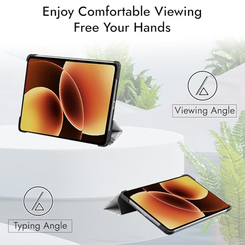 Image of Robustrion Cover for Xiaomi Pad 8 /8 Pro Case, Trifold Flip Case Cover for Xiaomi Mi Pad 8 /8 Pro 11.2 inch, Support Auto Sleep Wake - Eiffel