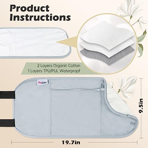 Image of Castor Oil Pack Wrap Reusable Organic Castor Oil Pack for Liver Detox, Less Mess, Elastic Strap Soft Cotton Anti Oil Leak(Oil Not Include)