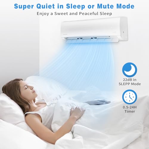 Jinjunye KF450037 18000Btu Mini Split Air Conditioner Ductless Inverter Heat Pump thumb #3