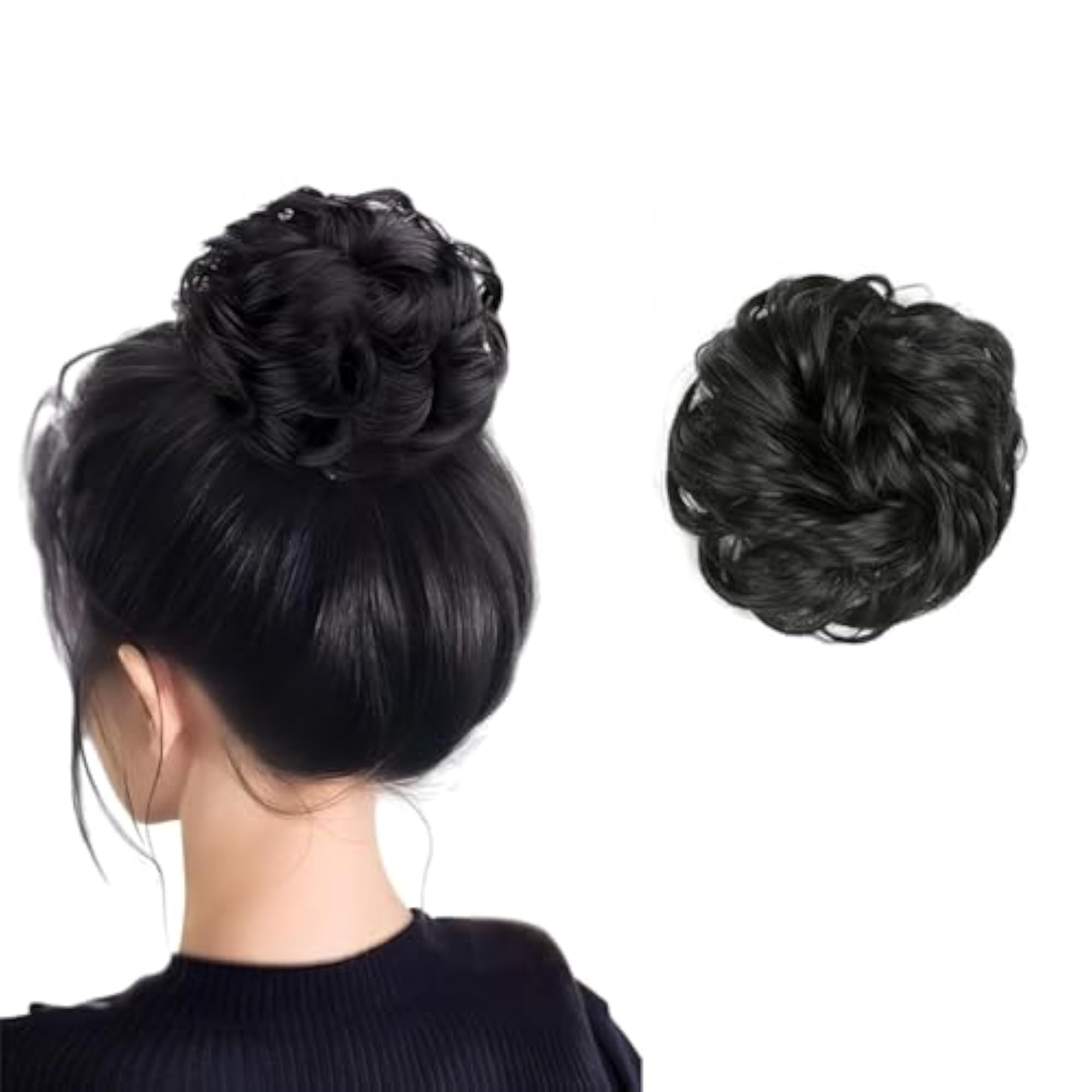 Synthetic Bun Extension and Wigs, Artificial Juda for Girls