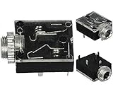 CESS 3.5mm 1/8 Inch Female Stereo TRS Balanced Socket with Switch - 3.5mm Stereo Socket （10 Pack）