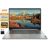 2021 Flagship Lenovo Chromebook 14″ FHD Laptop Computer for Business Student, Octa-Core MediaTek MT8183 Upto 2GHz, 4GB RAM, 64GB eMMC,802.11ac WiFi,Webcam, 10 Hours Battery, Chrome OS +Marxsol Cables