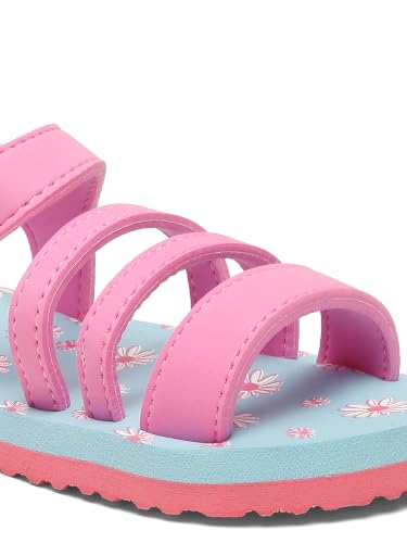 Image of ONYC Floral Sandal for Baby Girl, Indoor and Outdoor Flat Sandals for Kids