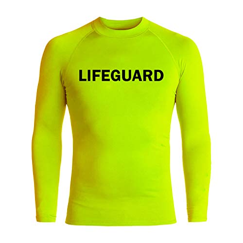 Lifeguard Rash Guard Long Sleeve | Mens Rashguard | Beach Shirt UV Protection
