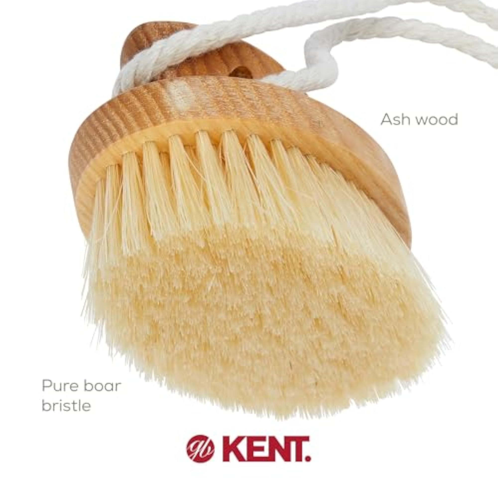 Pure Beechwood Natural Bristle Bath Brush