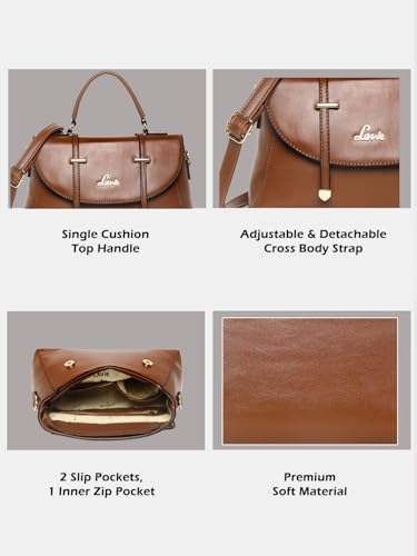 Lavie Women's Beech Satchel Bag | Ladies Purse Handbag - Image 3