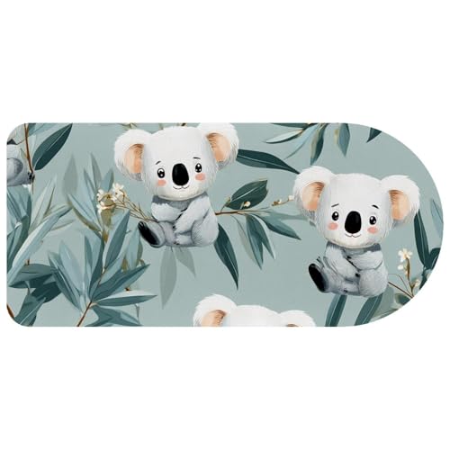 Grand tapis de souris de jeu koala 73x35 cm pour bureau chic