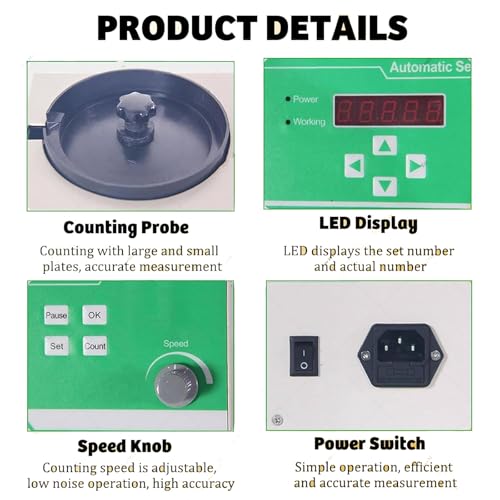 Compteur de semences automatique à micro-ordinateur LED pour grains - 4