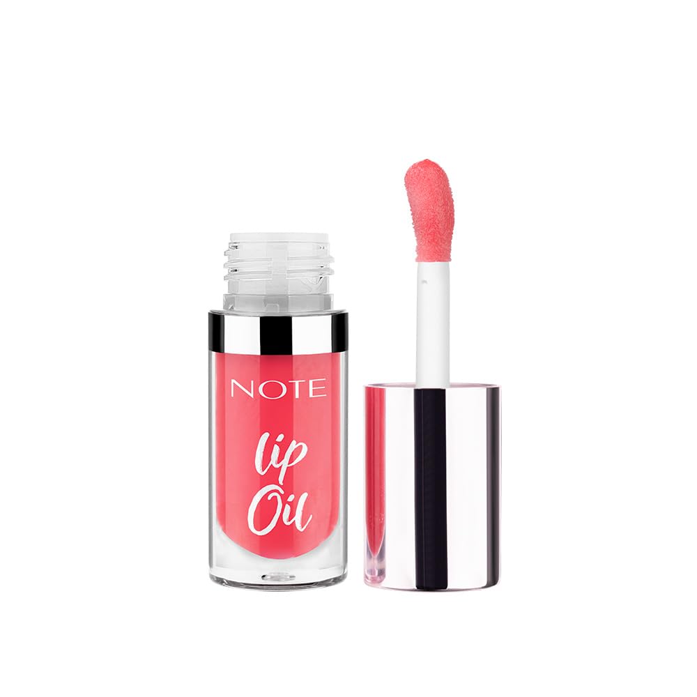 Note Cosmetics Lip Oil 10 Baby Pink Nemlendirici ve Parlatıcı Dudak Bakım Yağı, Pembe