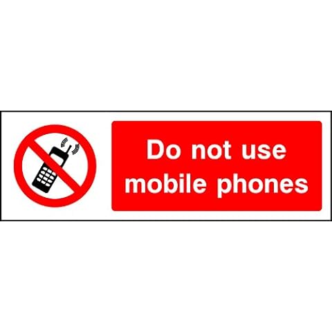40cm x 13cm Do Not Use Mobile Phones Sign Cover