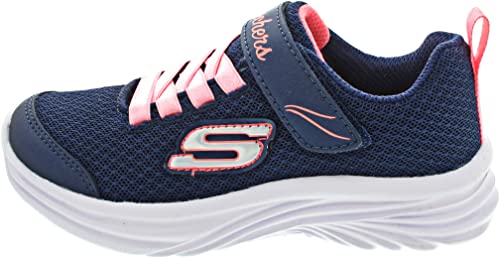 Skechers DREAMY DANCER MISS MINIMALISTIC, Zapatillas para Niñas, Navy Mesh/Coral Trim, 30 EU