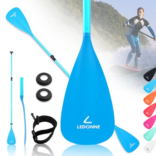 LEDONNE SUP Paddle 4-Piece Adjustable Stand Up Paddle Floating Lightweight Portable Kayak Paddle...