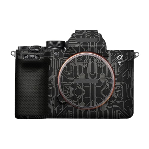 Sony ILCE-7M5 protégé en voyage : autocollant anti-rayures style circuit