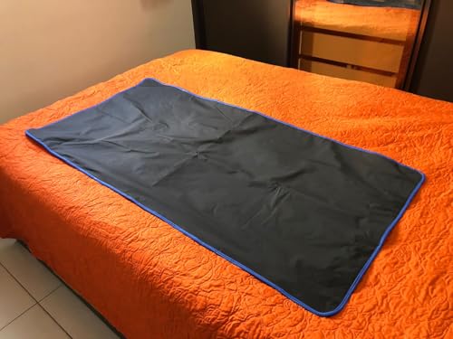 1 Protetor de cama impermeável absorvente unissex adulto geriátrico e infantil 1,40x 0,90 FIPBBranca