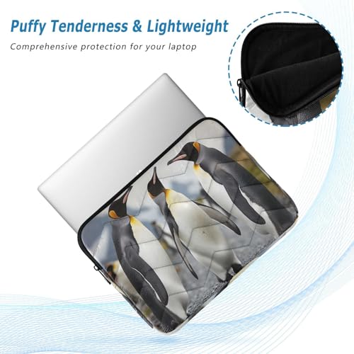 Funda para portátil 13-14 pulgadas impermeable con diseño de pingüinos miniatura 5
