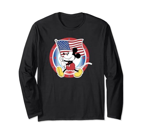 T-shirt Mickey Disney 4th of July à manches longues pour adulte