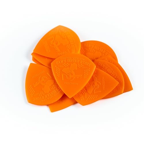 Dan's Guitar Store - 10-pack 0.70mm Precision Picks - Grippy Lightweight High-Visibility Plectrums for Professionals