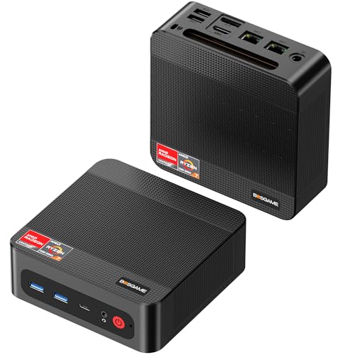 BOSGAME P3 Mini Gaming PC AMD Ryzen 7 7840HS | 32GB DDR5 RAM | 1TB PCIe 4.0 NVMe SSD | Dual Gigabit...