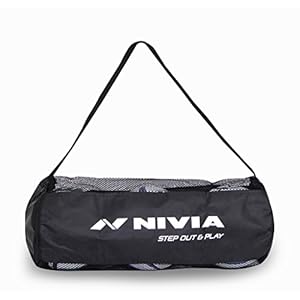 Nivia Polyester Ball Carrying Bag for 3 Balls (Black)