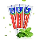 HAIFOTRVA 60 Tubes Bulk Travel Size Toothpaste,Miniature 0.88oz(25g) Small Toothpaste Travel Size Bulk 1.3x3.93 inches Peppermint Mini Disposable Toothpaste for Hotel,Guests,Homeless,Charity