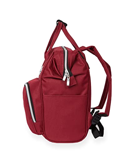 Everest unisex adults Friendly Mini Handbag Fashion Backpack, Burgundy, One Size US3