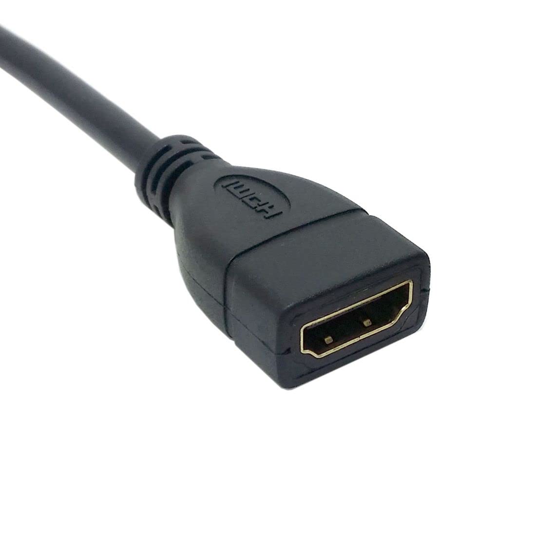 chenyang CY HDMI Extension Cable,HDMI 1.4 Male to Female 90 Degree Left Angled Extension Cable 0.5m