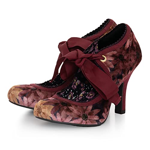 Ruby Shoo Saule bleu : escarpins vintage à talons et chaussures rétro de mariage pour femme