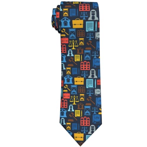 WILL BUDXEG Law School Graduation Funny Lawyer Graduate Attorney Lawyers Prayer Mens Novelty Necktie Ties Funny Neckties Fashion Neck Ties