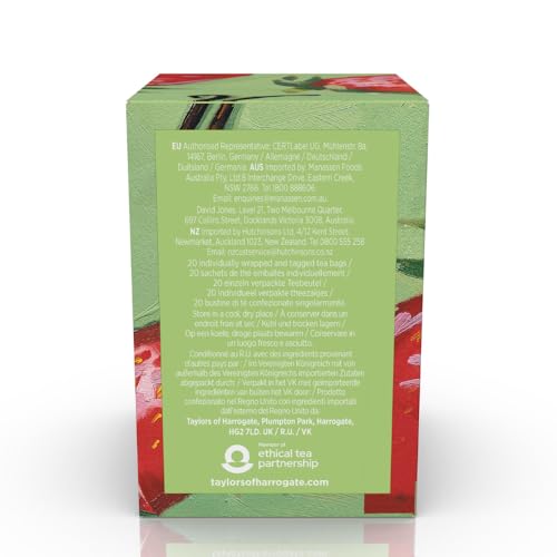 Image of Taylors of Harrogate Strawberry & Vanilla Green Tea, 20ct (Pack of 6)