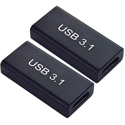 Leehitech USB C auf USB 3.1 Adapter ,USB 3.1 Buchse zu USB C Buchse Konverter, 10Gbps Konverter Adapter für Galaxy Huawei MacBook Oneplus [2 Stück] Cover