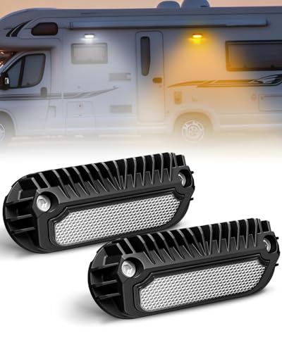 Eclairage exterieur camping car LED 12V 2 pieces pour auvent caravane